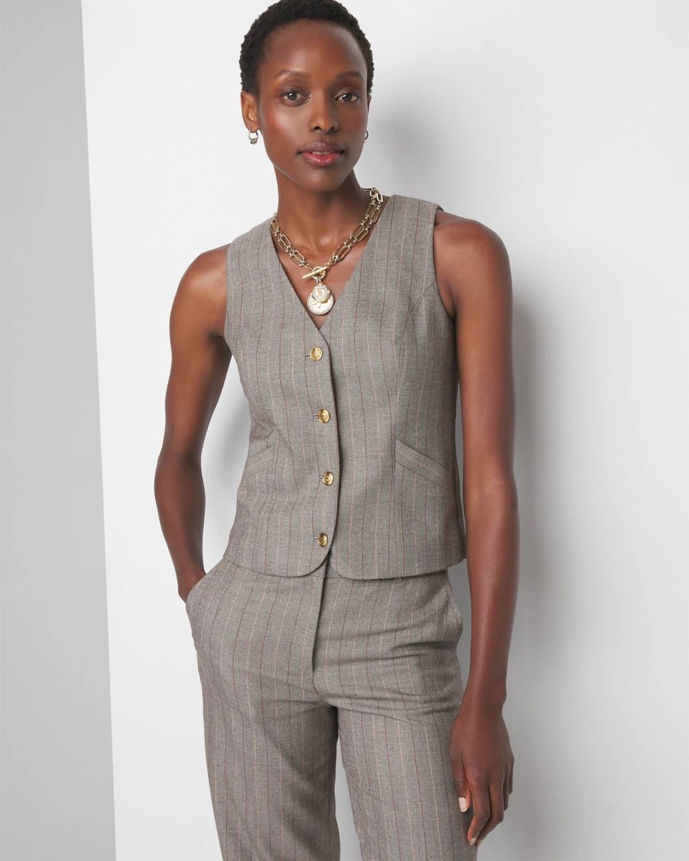 Black and white plaid vest womens hotsell
